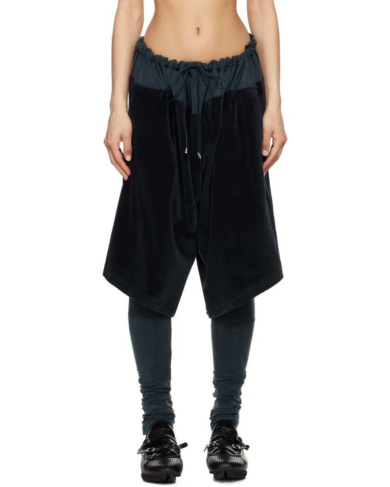 KIKO KOSTADINOV Navy Pennon Jersey Trousers Spruce