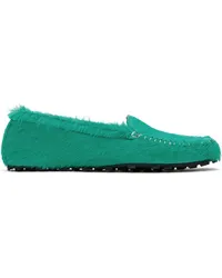 Marni Green Calf-Hair Moc Loafers 00vsea