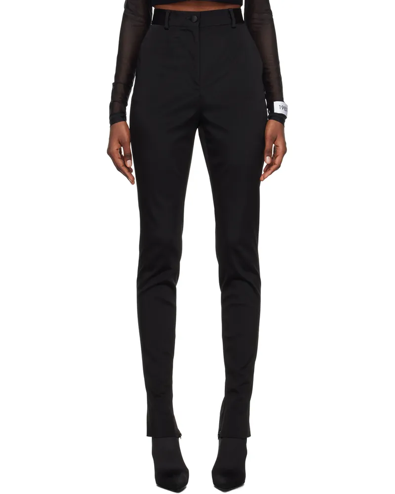 Dolce & Gabbana Black Kim Kardashian Edition Creased Trousers N0000