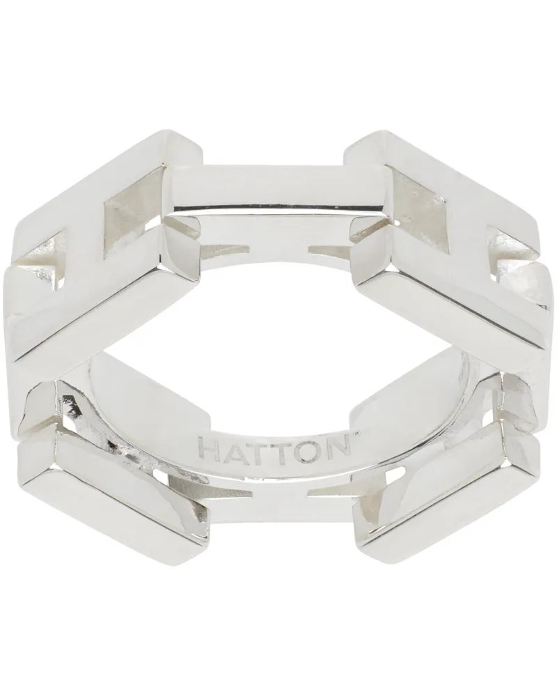 Hatton Labs Silver Large H Ring Silver