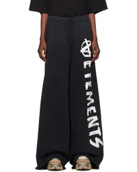 VETEMENTS Black Anarchy Sweatpants Black