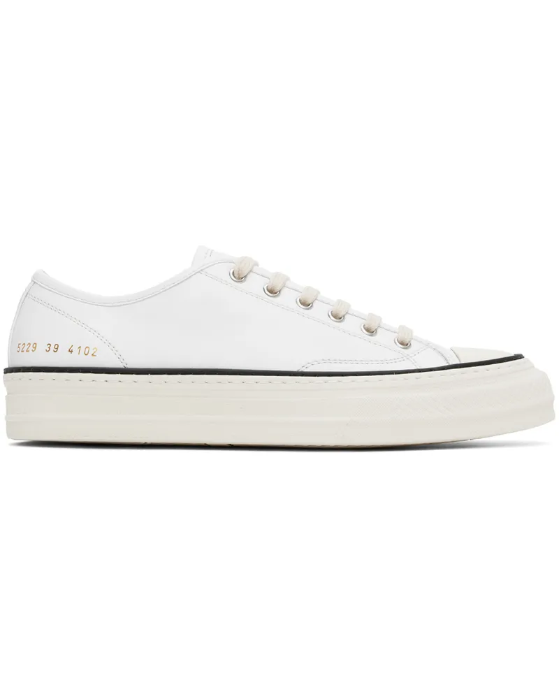 Common Projects White Tournament Low Sneakers 4102