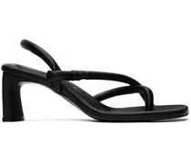 Black Mismatched Heeled Sandals