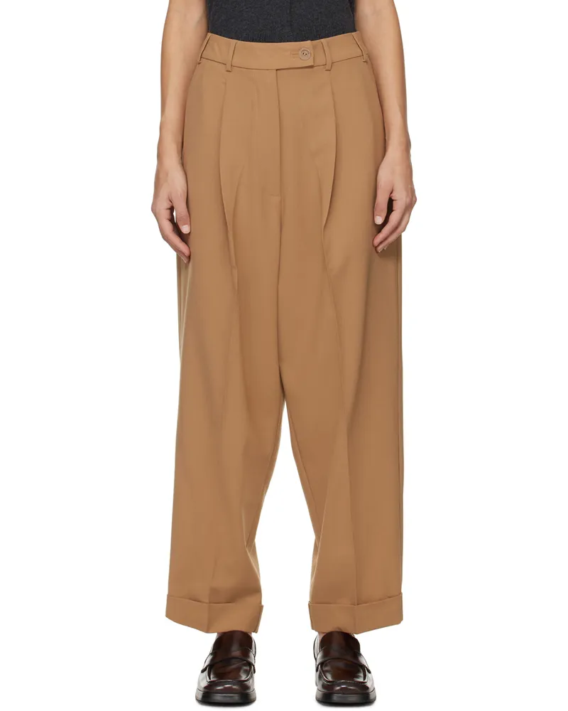 CORDERA Tan Tailoring Trousers Camel