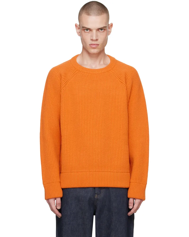 Valentino Garavani Orange Crewneck Sweater Nh5