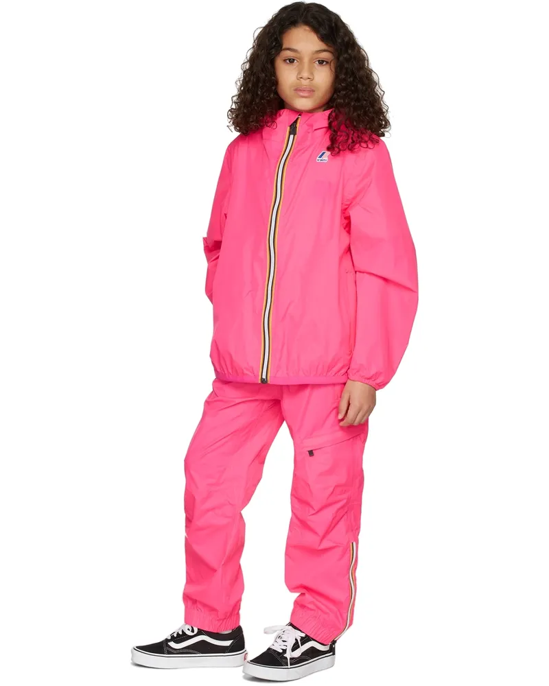 K-Way Kids Pink 'Le Vrai Edgard' Track Pants X1b