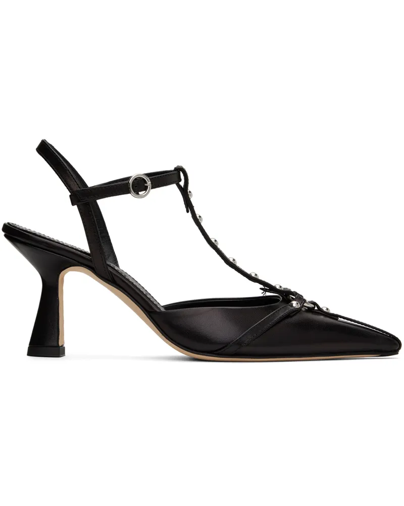 aeyde Black Saskia Heels Black