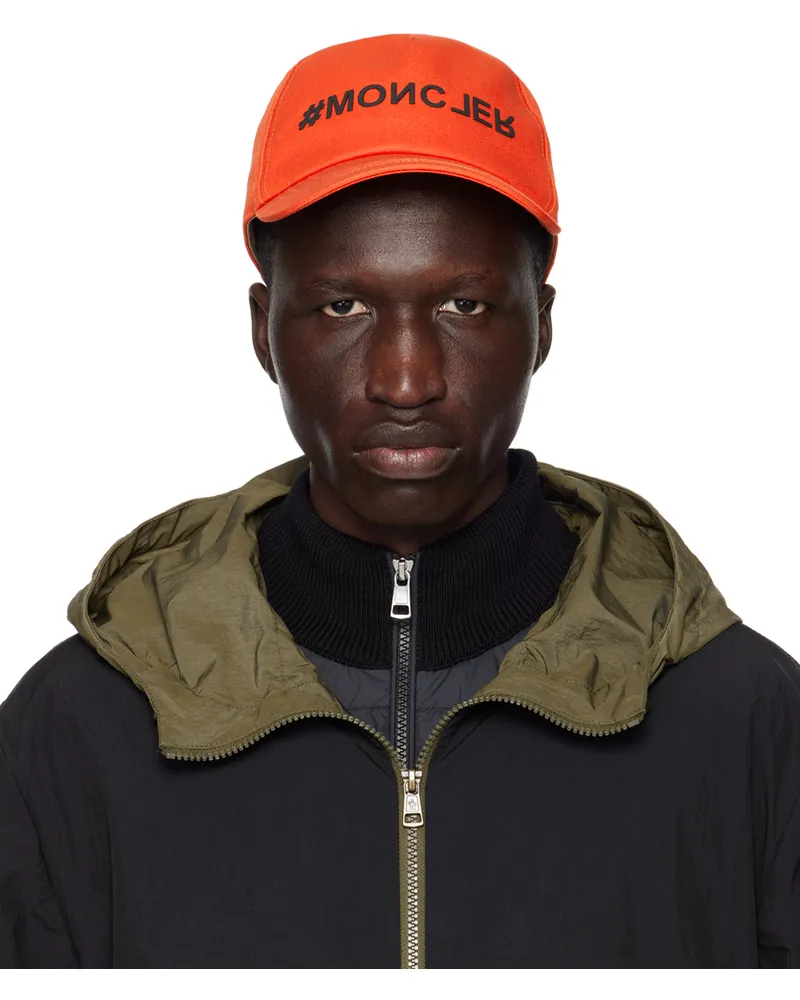 Moncler Orange Baseball Cap Orange