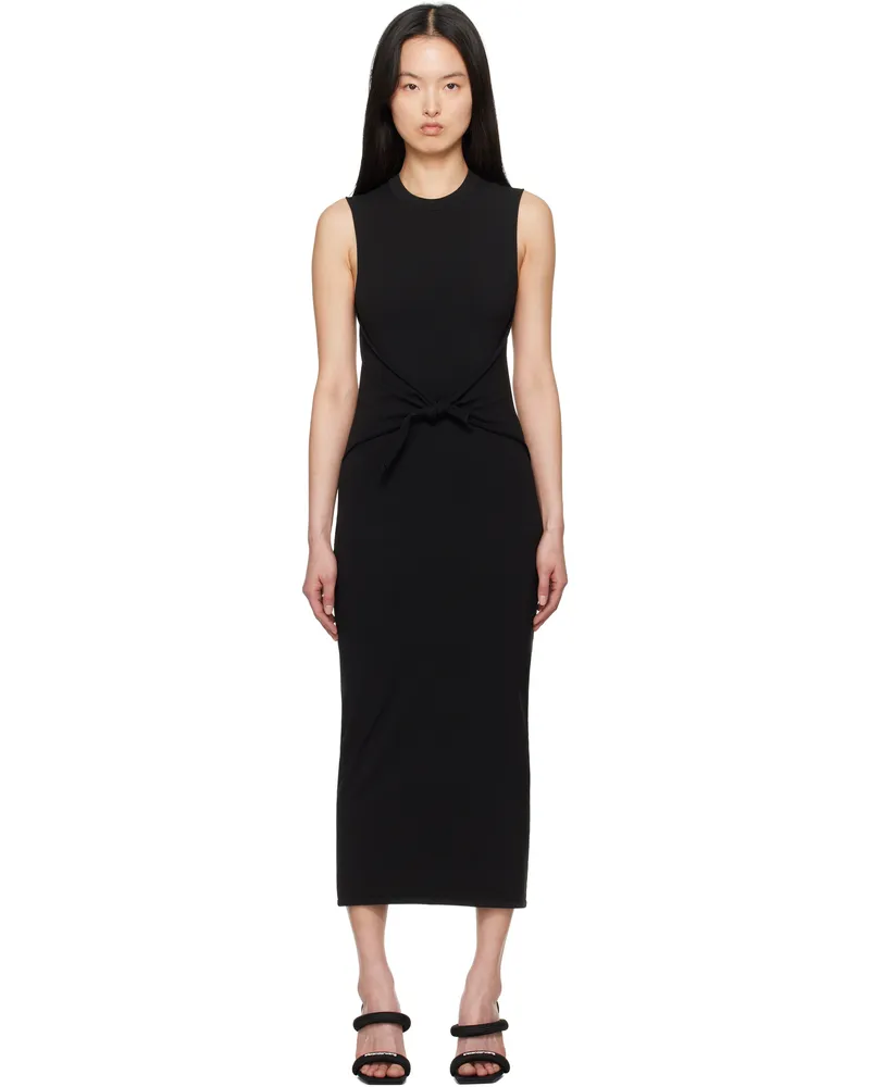 Alexander Wang Black Pre-Styled Bodycon Maxi Dress Black