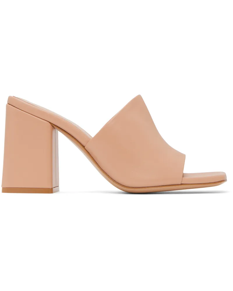 Gianvito Rossi Beige Wynn Heeled Sandals Peach