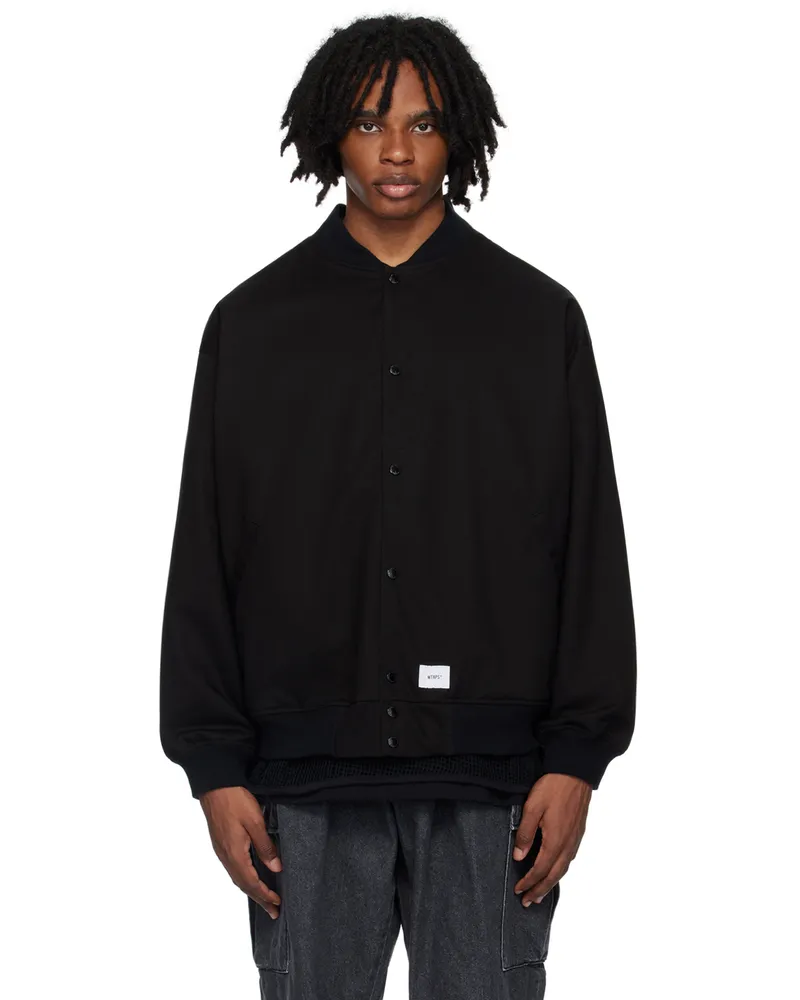 WTAPS Black Team Reversible Bomber Jacket Black
