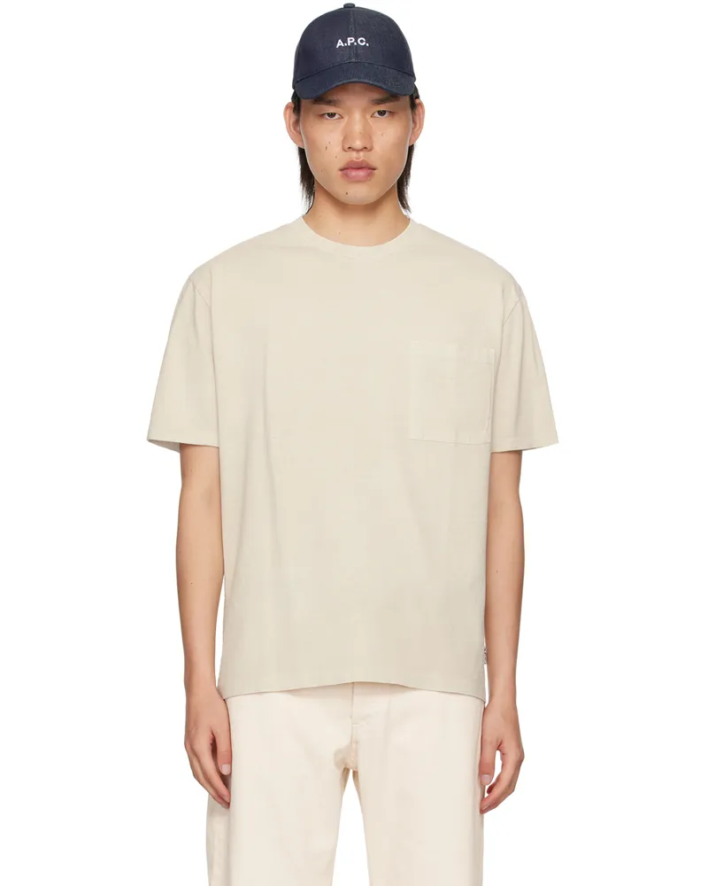 A.P.C. Off-White Boxy Tab T-Shirt Aae