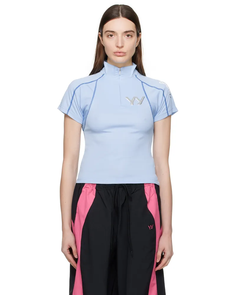 OPEN YY Blue Cycling T-Shirt Blue