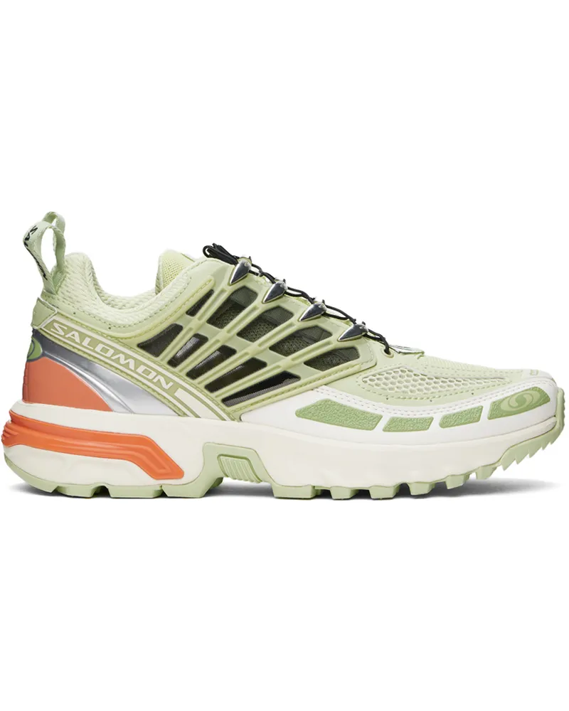 Salomon Green & Orange ACS Pro Sneakers White