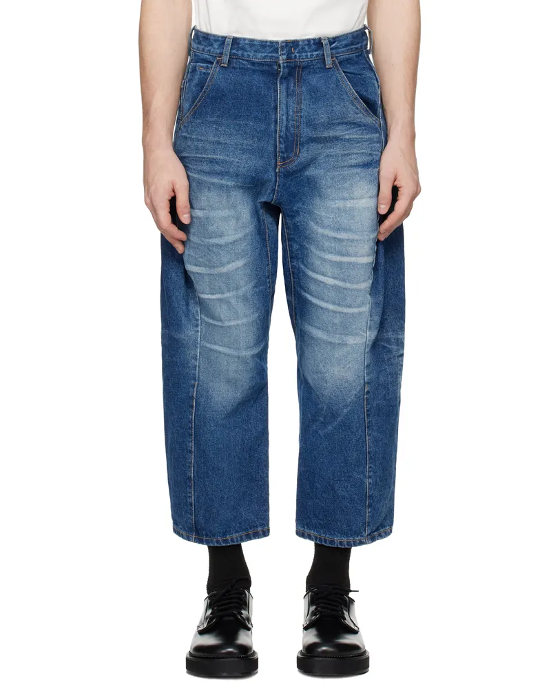 Adererror Blue Faded Jeans Blue