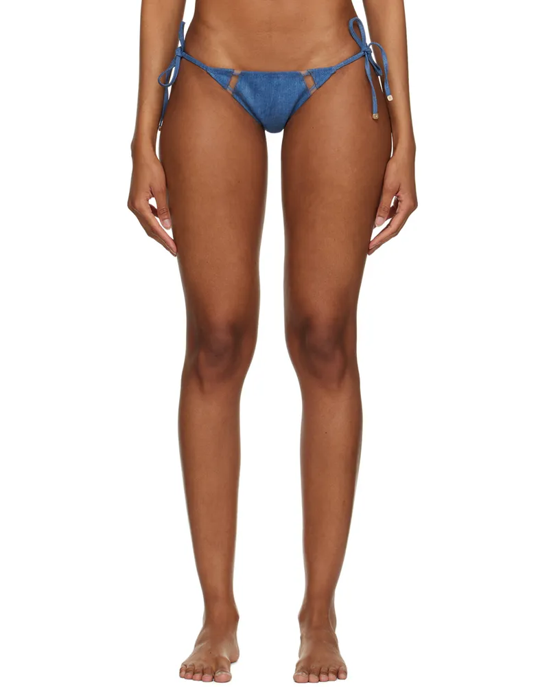 Agent Provocateur Blue Ellah Denim Bikini Bottoms 420000
