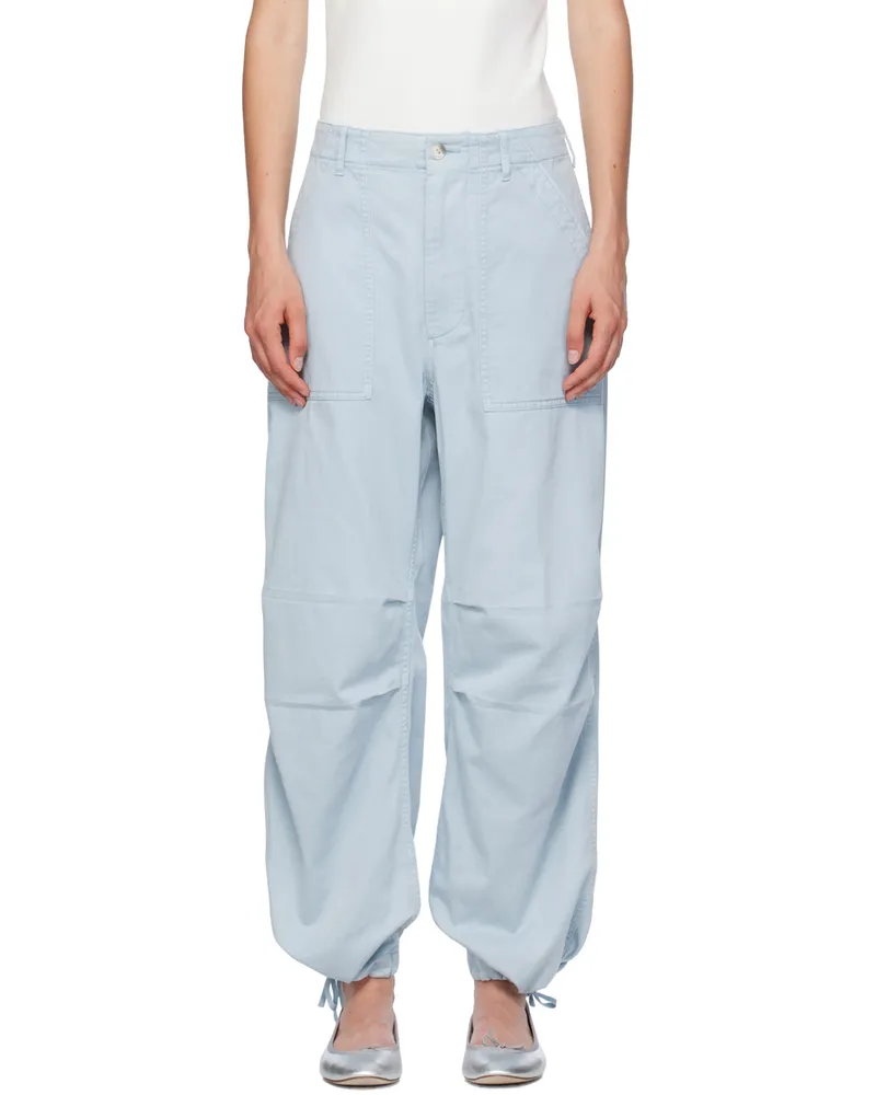 Rag & Bone Blue Savannah Trousers Ltblue