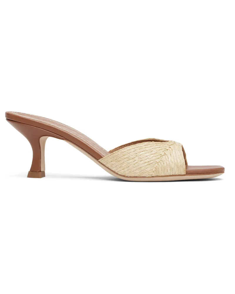 STAUD Beige Brigitte Mule Sandals Natr