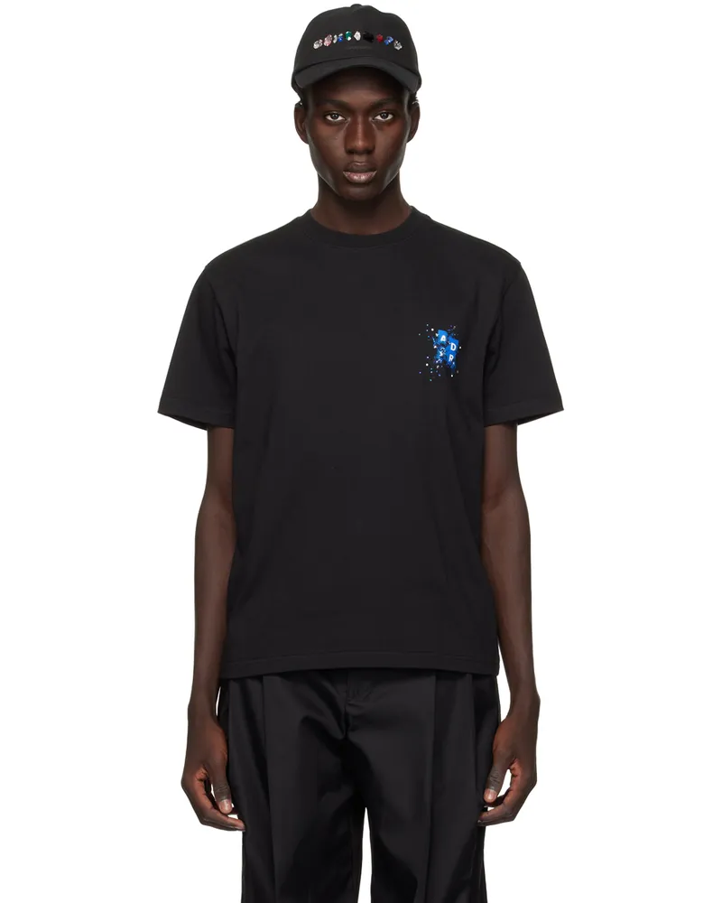 Adererror Black Crystal-Cut T-Shirt Black