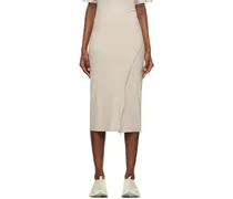 Taupe 5.0+ Center Midi Skirt