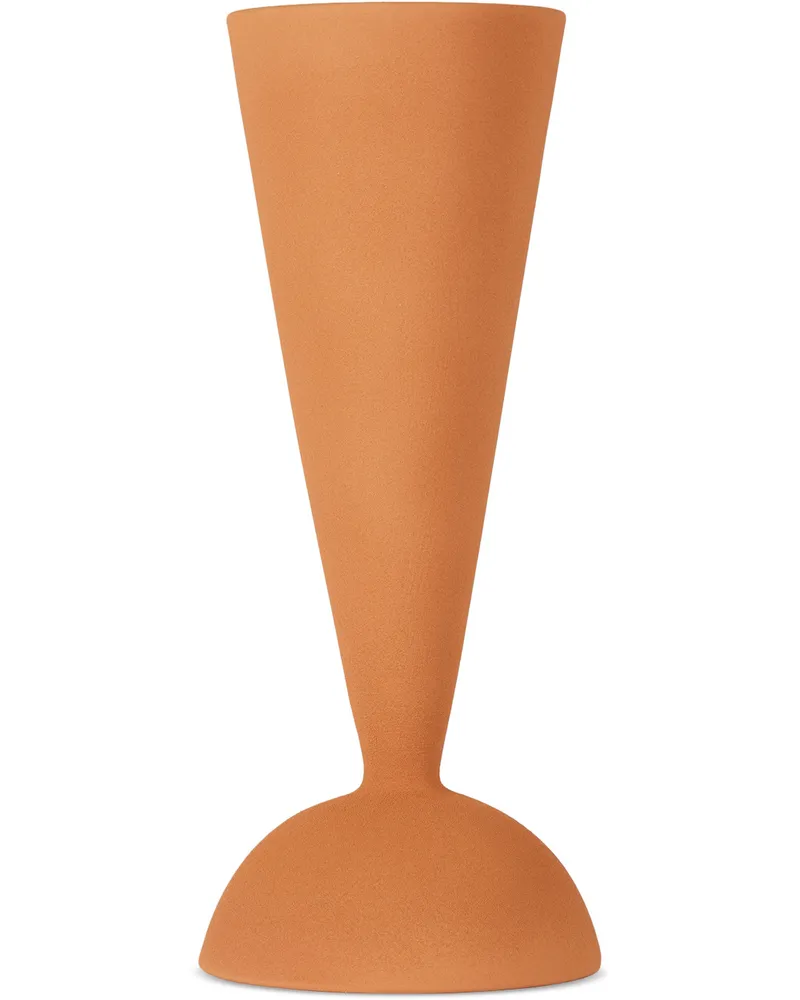 Valeria Vasi Orange Konos Vase Terracota