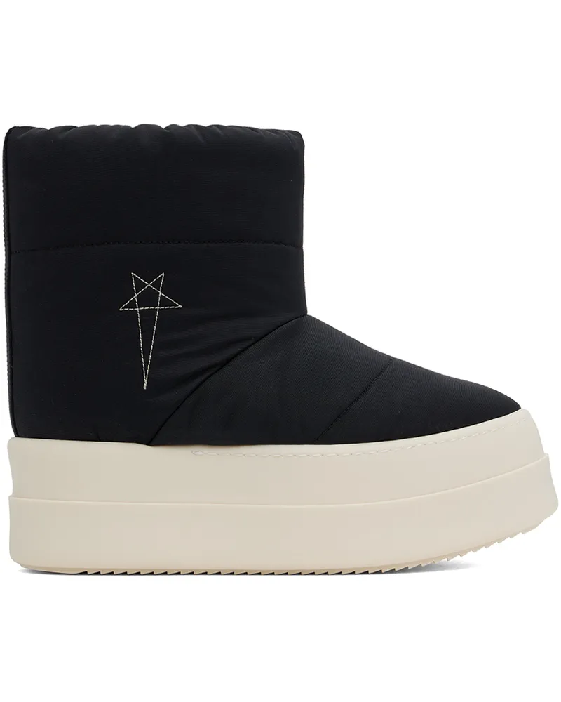 DRKSHDW by Rick Owens Black Porterville Mega Bumper Low Lunar Boots 981