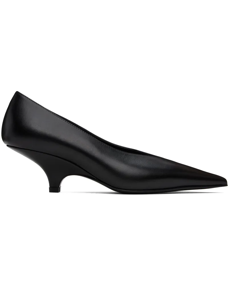 Totême Black 'The Wedge-Heel' Pumps 001