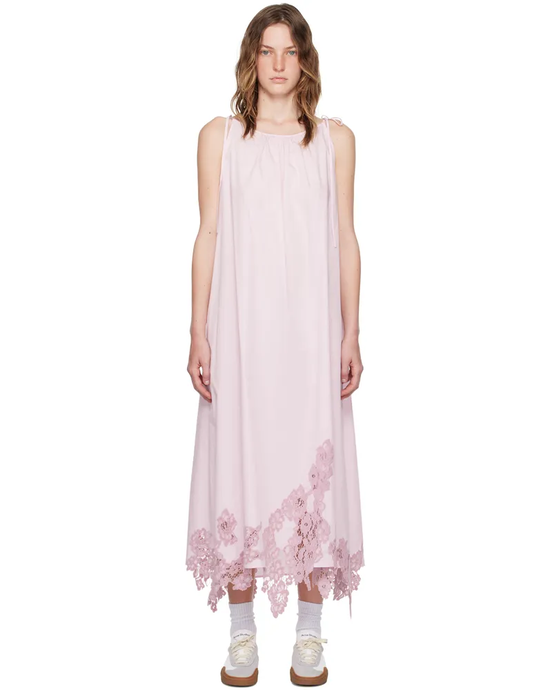 Acne Studios Pink Strap Maxi Dress Bnk