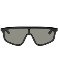 Gucci Black Shield Sunglasses Black-black-grey