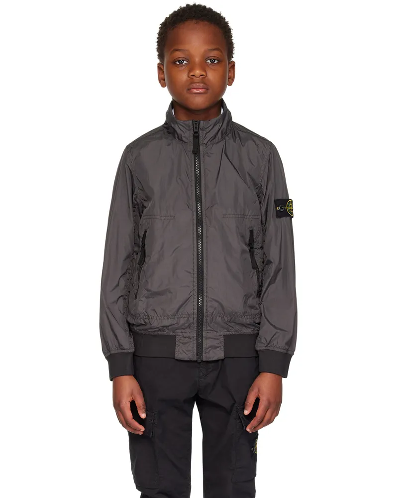 Stone Island Kids Gray Patch Jacket V0063