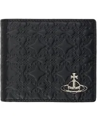 Vivienne Westwood Black Embossed Wallet Aw24-n403