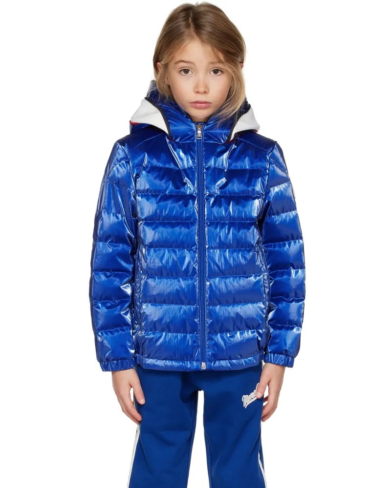 Moncler Kids Blue Akinari Down Jacket 73c