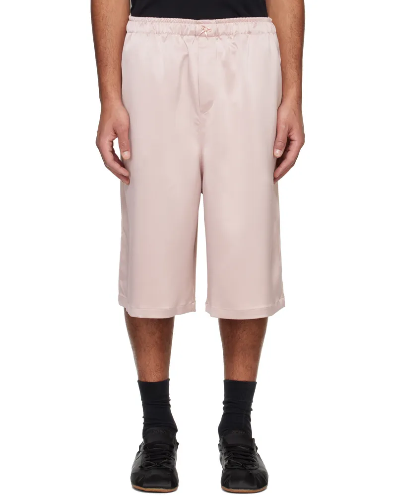 ABRA Pink Satin Shorts Pink