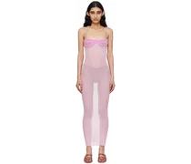 SSENSE Exclusive Pink Maxi Dress & Bra Set