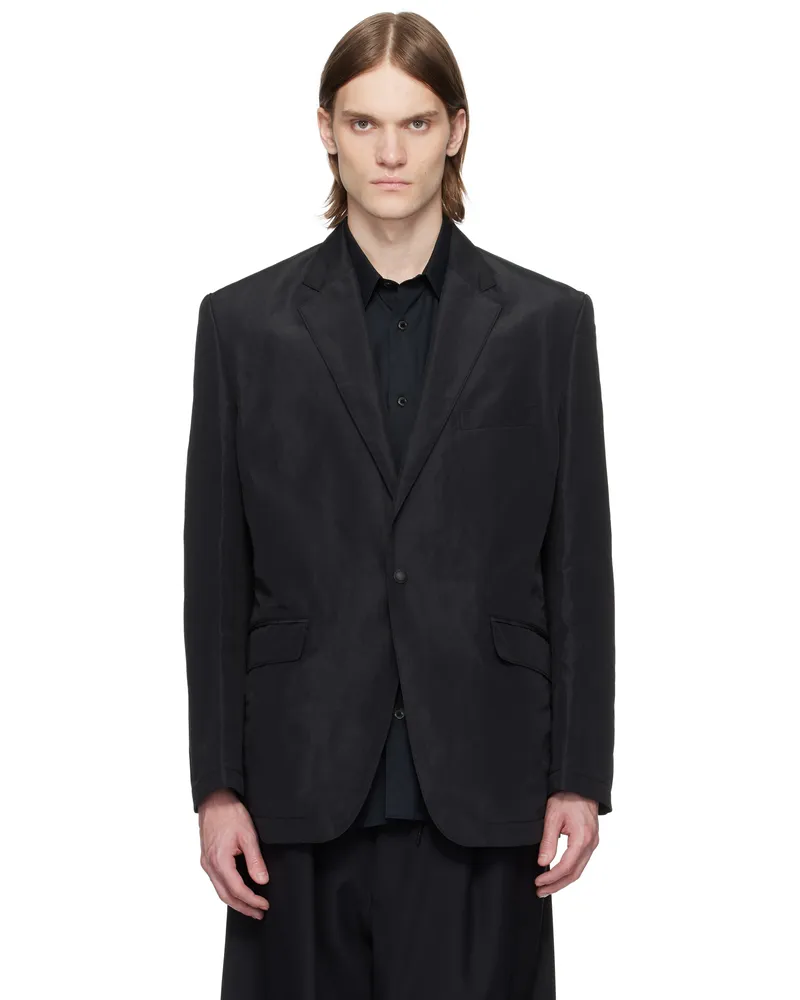 Comme des Garçons Black Notched Lapel Blazer Black