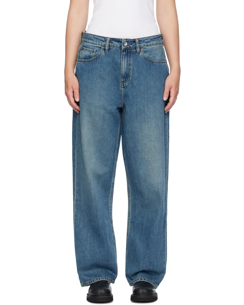 YMC Indigo Silver Jeans 40-washed