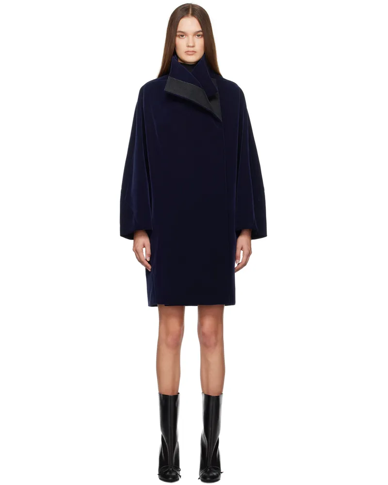 Alaïa Navy Round Coat 542