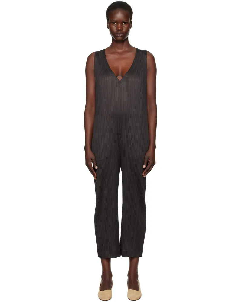 Issey Miyake Brown Monthly Colors December Jumpsuit 48