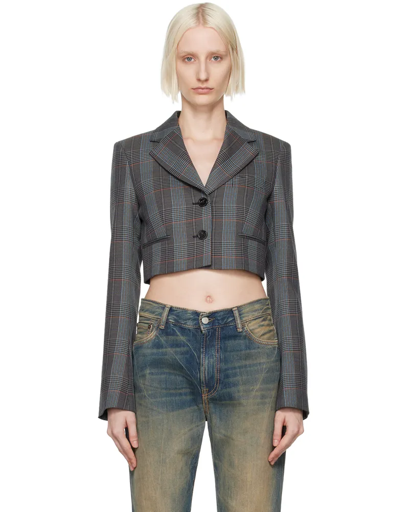 Acne Studios Gray Cropped Blazer 990