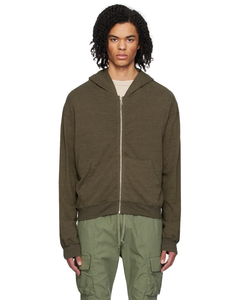 John Elliott + Co Brown Vintage Melange Hoodie Alpine