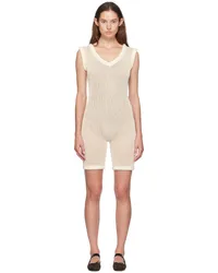 Isa Boulder Off-White Armor Chain Jumpsuit Off