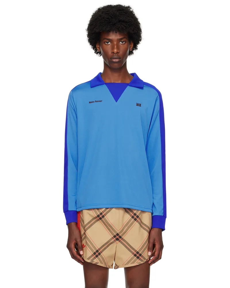 Wales Bonner Blue Home Jersey Polo Blue