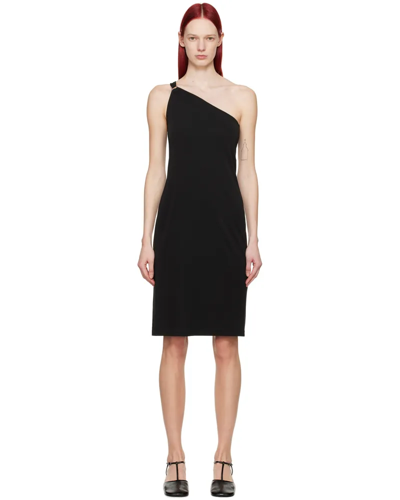 Filippa K Black One Shoulder Midi Dress 1433