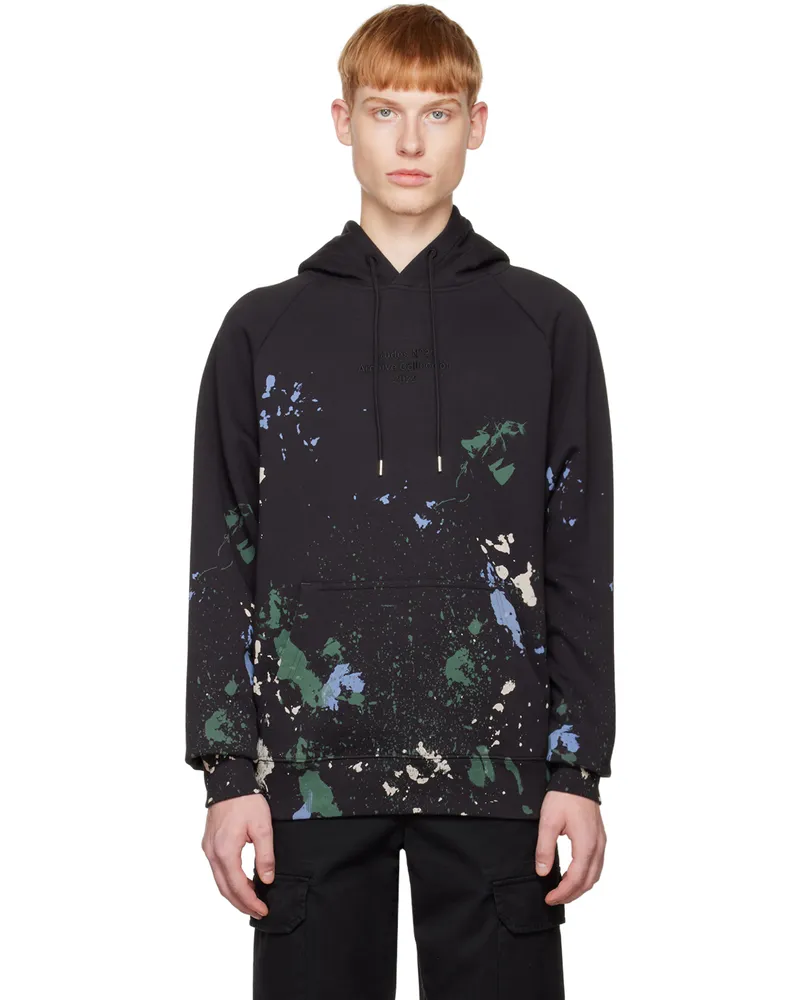 Études Studio Black Racing Paint Hoodie Anthracite