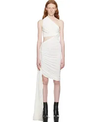 Rick Owens Lilies White Ophelia Minidress Milk