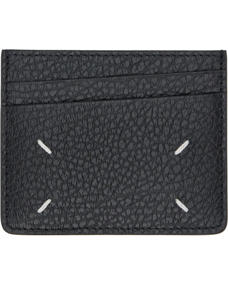 Maison Margiela Black Four Stitches Card Holder T8013
