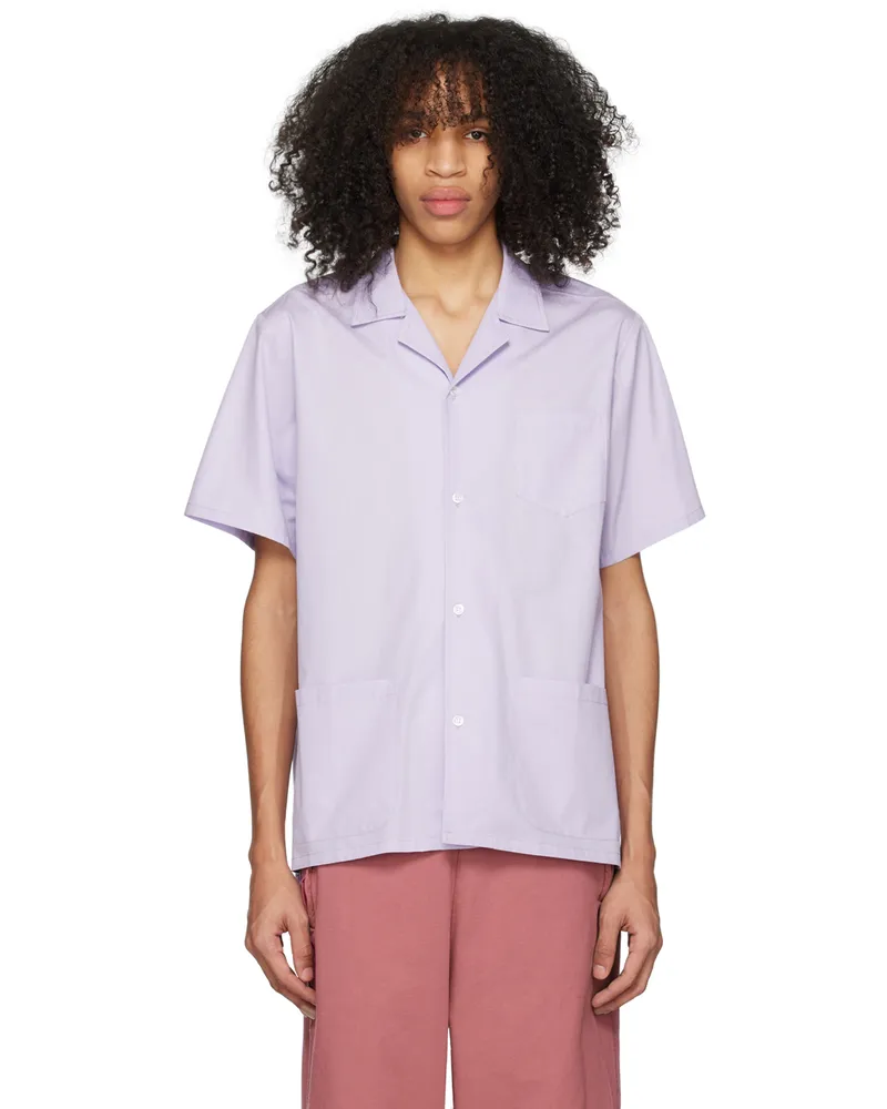 Bather Purple Traveler Shirt Lavender