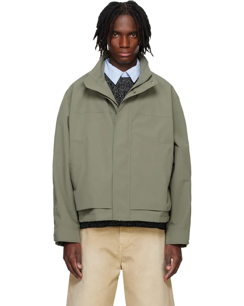 SOLID HOMME Green Shell Parka Jacket 310k