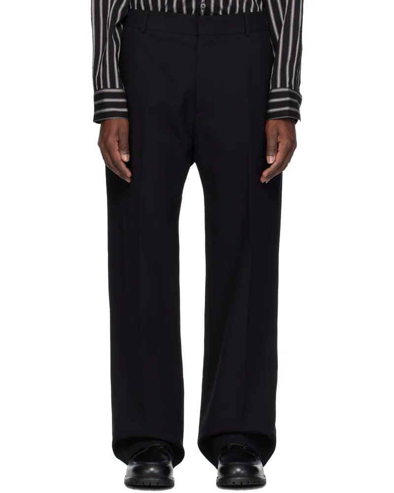 Studio Nicholson Black Circuit Trousers Black