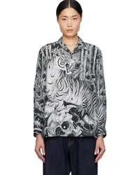 Wacko Maria Gray Printed Shirt Gray